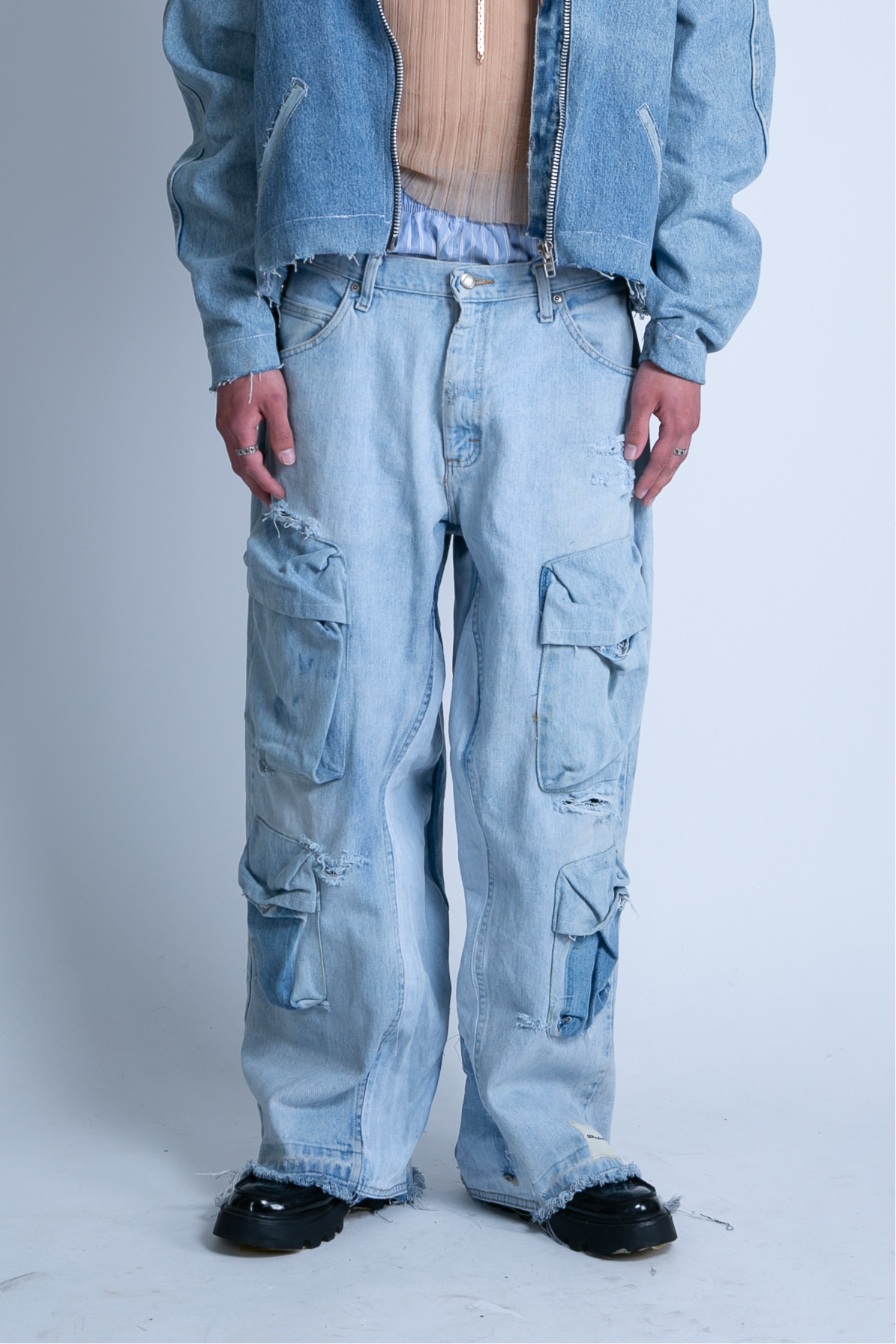 Pants Denim Cargo